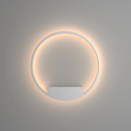 Бра LED Rim MOD058WL-L35W3K Maytoni белый на 1 лампа, основание белое в стиле минимализм хай-тек современный кольца фото 3