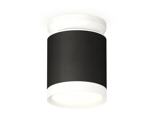 Светильник накладной XS8142015 Ambrella light чёрный 1 лампа, основание чёрное в стиле хай-тек круглый