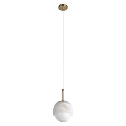 Светильник подвесной Yoko 10411/S LOFT IT белый на 1 лампу, основание бронзовое в стиле современный шар фото 3