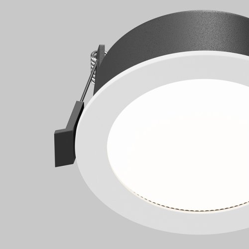 Светильник точечный Orb DL130-GX53-W Maytoni белый на 1 лампу, основание белое в стиле хай-тек современный круглый фото 3