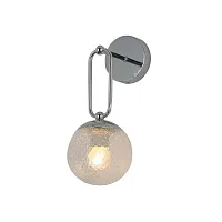 Бра Шови (Showy) 2977-1W F-promo прозрачный на 1 лампу, основание хром в стиле современный Бра Шови (Showy) 2977-1W F-promo прозрачный на 1 лампу, основание хром в стиле современный