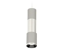 Светильник подвесной XP7423001 Ambrella light серебряный серый 1 лампа, основание серое в стиле модерн хай-тек трубочки