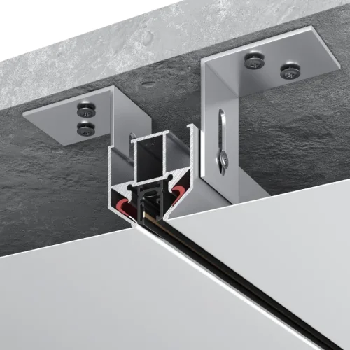 Профиль для шинопровода под натяжной потолок 2м Super5 ST066.129.00 ST-Luce серый в стиле для светильников серии Super5 шинопровод натяжной потолок магнитный фото 2 Профиль для шинопровода под натяжной потолок 2м Super5 ST066.129.00 ST-Luce серый в стиле для светильников серии Super5 шинопровод натяжной потолок магнитный фото 2