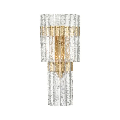 Бра Merkale 4938/3W Odeon Light прозрачный на 3 лампы, основание матовое золото в стиле современный  фото 2