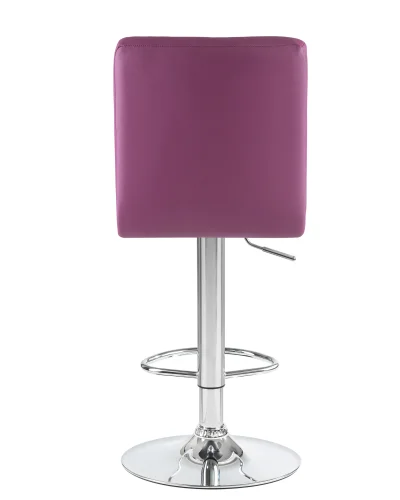 Стул барный 5009-LM KRUGER,  цвет сиденья фиолетовый, цвет основания хром Dobrin, фиолетовый/экокожа, ножки/металл/хром, размеры - 1000*1220***410*560 фото 5