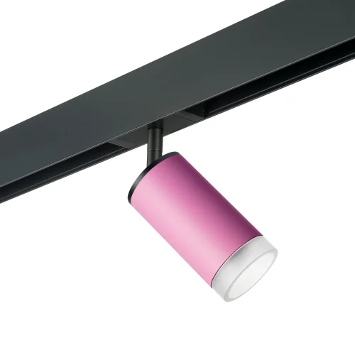 Светильник для 1-фазного трека PRO43230 Rullo PRO Lightstar розовый для шинопроводов серии Rullo PRO чёрный