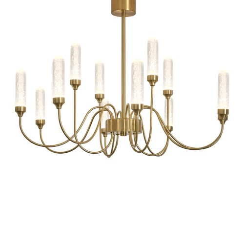 Люстра потолочная LED Alias FR2050CL-L36BS Freya прозрачная на 1 лампу, основание латунь в стиле классический американский фото 4 Люстра потолочная LED Alias FR2050CL-L36BS Freya прозрачная на 1 лампу, основание латунь в стиле классический американский фото 4