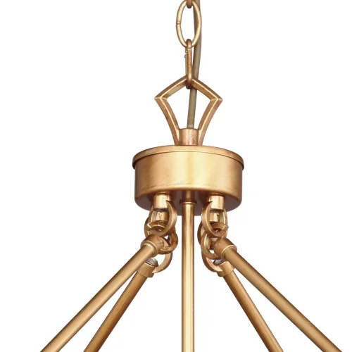 Люстра подвесная Royalty 2021-6P Favourite прозрачная на 6 ламп, основание золотое в стиле классический  фото 4