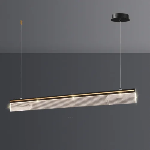 Светильник подвесной DILEMMA L L100 Brass 220725-23 ImperiumLoft прозрачный на 1 лампу, основание латунь в стиле современный 