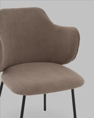 Стул Джиннет велюр капучино УТ000041753 Stool Group, капучино/велюр, ножки/металл/чёрный, размеры - ***** фото 7 Стул Джиннет велюр капучино УТ000041753 Stool Group, капучино/велюр, ножки/металл/чёрный, размеры - ***** фото 7