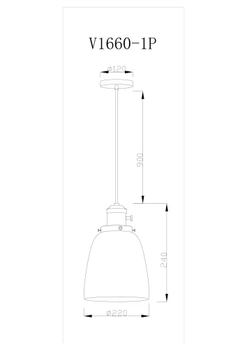 Светильник подвесной Suvo V11518-1P Moderli прозрачный на 1 лампу, основание чёрное в стиле современный лофт фото 6