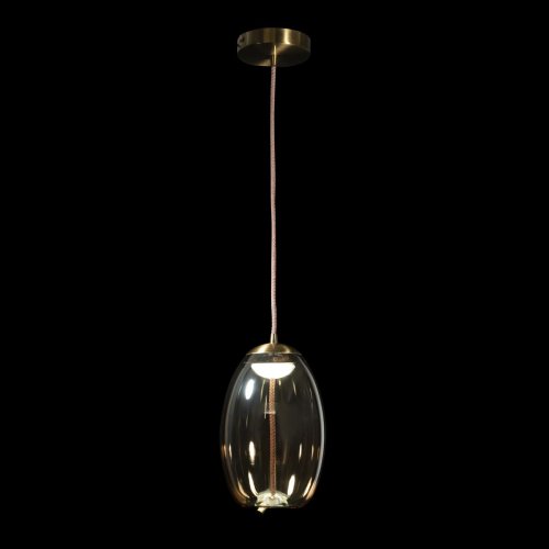 Светильник подвесной LED Knot 8135-A LOFT IT янтарный 1 лампа, основание золотое в стиле современный лофт выдувное фото 2