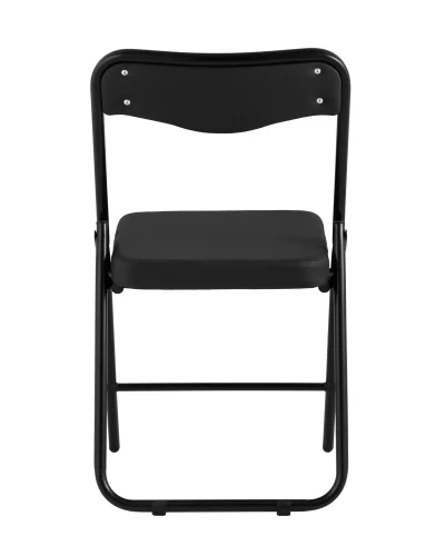 Складной стул Джонни экокожа черный каркас черный матовый УТ000035365 Stool Group, чёрный/экокожа, ножки/металл/чёрный, размеры - ****450*495 фото 5