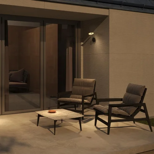 Уличная настольная лампа LED диммируемая сенсорная Elegance 359407 Novotech уличный IP54 коричневый на 1 лампу, плафон чёрный в стиле современный LED фото 5