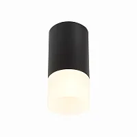 Светильник накладной St100 ST100.412.01 ST-Luce чёрный 1 лампа, основание чёрное в стиле хай-тек современный круглый