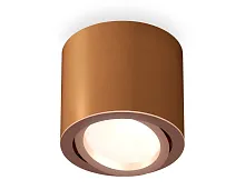Светильник накладной Techno spot XS7404002 Ambrella light коричневый 1 лампа, основание коричневое в стиле хай-тек современный круглый