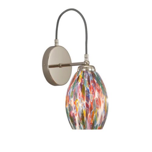 Бра A 10009/1 Reccagni Angelo разноцветный на 1 лампа, основание никель в стиле современный классический 