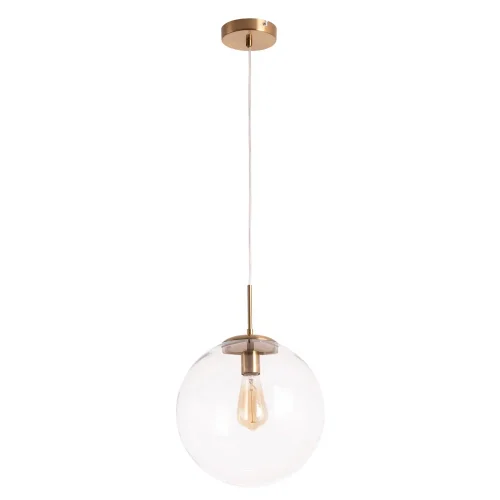 Светильник подвесной Volare A1930SP-1AB Arte Lamp прозрачный на 1 лампу, основание античное бронза в стиле современный шар