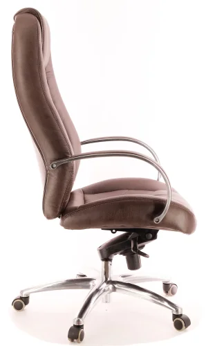 Кресло руководителя Drift Lux M Экокожа Коричневый EC-331-1 PU Brown Everprof, шоколад коричневый/экокожа, ножки//, размеры - 1200*1280***630* фото 3