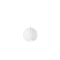 Светильник подвесной MR JACK SP1 SMALL BIANCO Ideal Lux белый 1 лампа, основание белое в стиле модерн шар