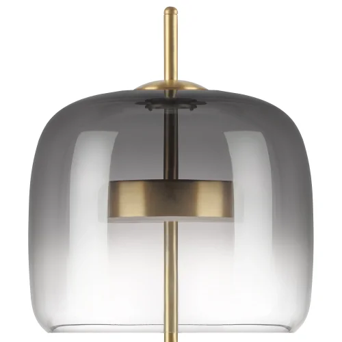 Настольная лампа LED Cupola 804918 Lightstar чёрная серая 1 лампа, основание золотое металл в стиле арт-деко  фото 5