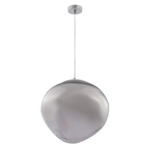 Светильник подвесной MALAGA SP1 D360 CHROME Crystal Lux хром серый 1 лампа, основание хром в стиле модерн  фото 3