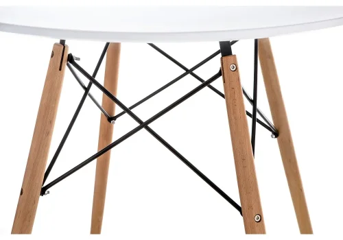 Стол Table 80 white / wood 15363 Woodville столешница белая из мдф фото 4