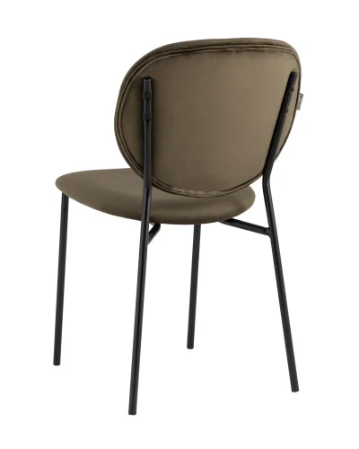 Стул Стенли велюр коричневый УТ000035319 Stool Group, коричневый/велюр, ножки/металл/чёрный, размеры - ****460*605 фото 6