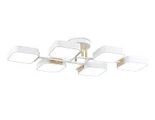 Люстра потолочная LED FL4886 Ambrella light белая на 1 лампу, основание белое в стиле хай-тек 