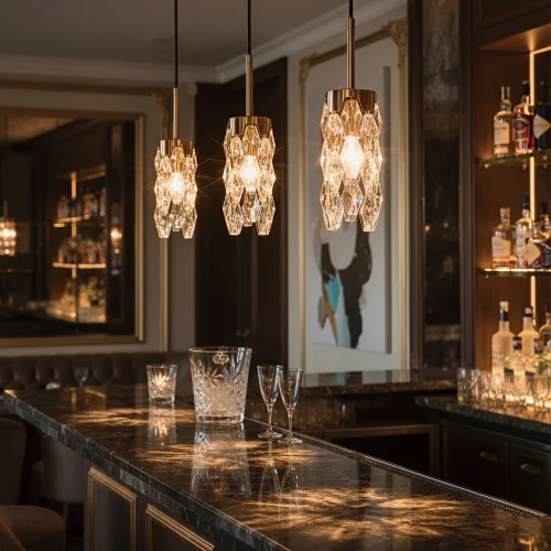 Светильник подвесной Ronin CL326011 Citilux прозрачный на 1 лампу, основание бронзовое в стиле классический современный фото 6