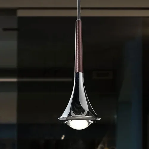 Светильник подвесной CAI Chrome 219212-23 ImperiumLoft прозрачный 1 лампа, основание хром в стиле скандинавский минимализм  фото 13