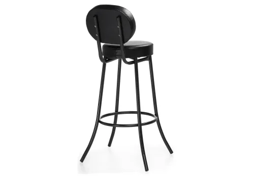 Барный стул Satearant черный полимер / темный мусс 453999 Woodville, чёрный/искусственная кожа, ножки/металл/чёрный, размеры - ****345*460 фото 4