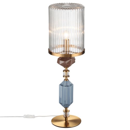Настольная лампа Terra 5414/1T Odeon Light прозрачная на 1 лампу, основание античное бронза керамика металл в стиле классический современный фото 4