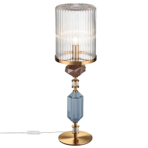 Настольная лампа Terra 5414/1T Odeon Light прозрачная на 1 лампу, основание античное бронза керамика металл в стиле классический современный фото 4