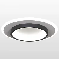 Светильник потолочный LED LSP-8463 Lussole белый чёрный 1 лампа, основание чёрное белое в стиле современный 