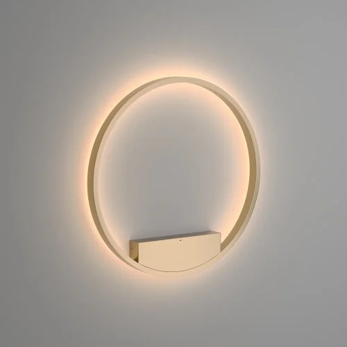 Бра LED Rim MOD058WL-L35BS3K Maytoni латунь на 1 лампа, основание латунь в стиле минимализм хай-тек современный кольца