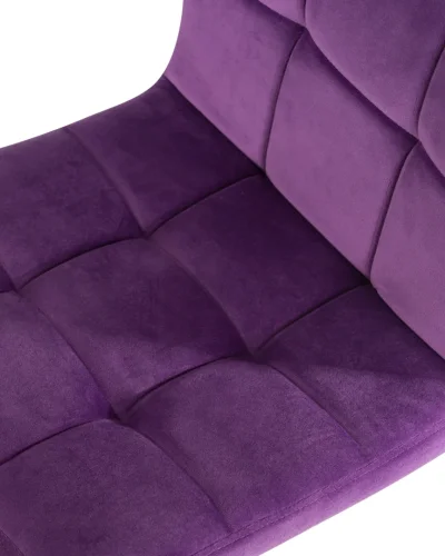 Стул барный 5018-LM DOMINIC, цвет сиденья фиолетовый велюр (MJ9-58), цвет основания черный Dobrin, фиолетовый/велюр, ножки/металл/чёрный, размеры - 940*1150***420*520 фото 7