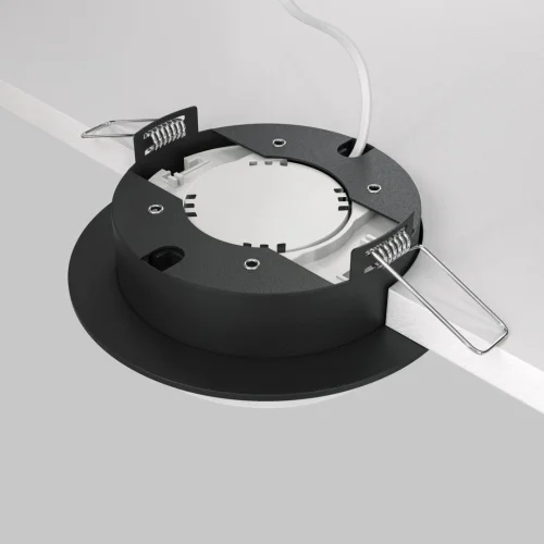 Светильник точечный Hoop DL086-GX53-RD-BW Maytoni белый чёрный 1 лампа, основание чёрное в стиле современный  фото 7