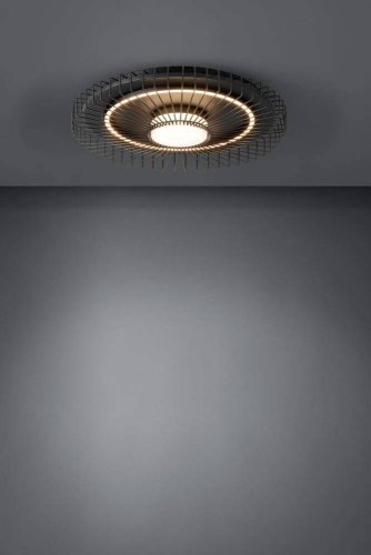 Светильник потолочный LED Badaleos 39799 Eglo чёрный белый 1 лампа, основание чёрное в стиле современный  фото 2