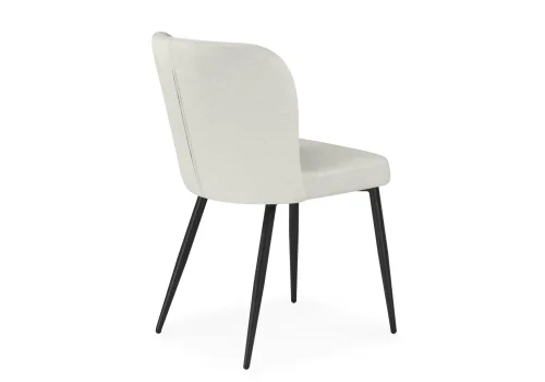 Стул на металлокаркасе Kilian light beige / black 15845 Woodville, бежевый/кашемир, ножки/металл/чёрный, размеры - ****500*540 фото 5