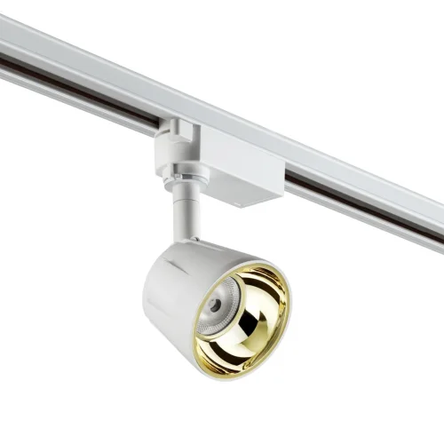 Трековый светильник однофазный LED Knof 358708 Novotech золотой белый для шинопроводов серии Knof белый фото 4