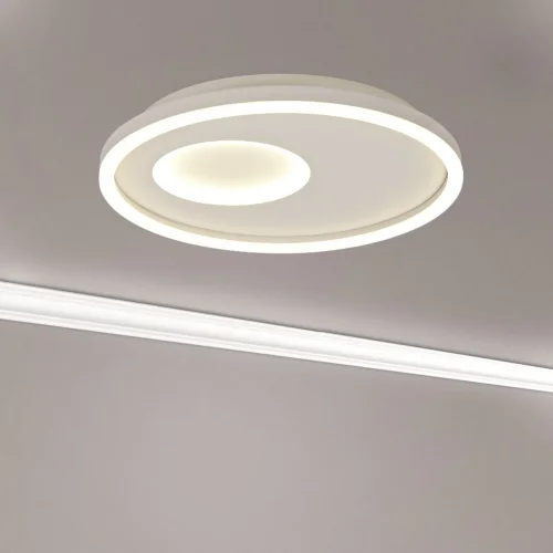Светильник потолочный LED с пультом Kitesurf 6456 Mantra белый 1 лампа, основание белое в стиле хай-тек современный с пультом фото 3