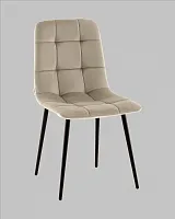 Стул Одди NEW велюр бежевый УТ000041285 Stool Group, бежевый/велюр, ножки/металл/чёрный, размеры - *****
