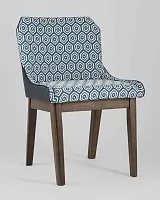 Cтул обеденный НИМЕРИА, синий (набор 2 шт) УТ000024031 Stool Group, синий/текстиль, ножки/массив гевеи/, размеры - ***** Cтул обеденный НИМЕРИА, синий (набор 2 шт) УТ000024031 Stool Group, синий/текстиль, ножки/массив гевеи/, размеры - *****