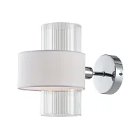 Бра Fantasia A4076AP-1CC Arte Lamp белый 1 лампа, основание хром в стиле современный 