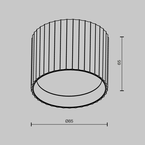 Светильник накладной Calipso C106CL-GX53-B Maytoni чёрный на 1 лампу, основание чёрное в стиле хай-тек современный круглый фото 2 Светильник накладной Calipso C106CL-GX53-B Maytoni чёрный на 1 лампу, основание чёрное в стиле хай-тек современный круглый фото 2