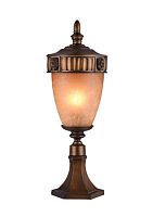 Парковый светильник Guards 1336-1T Favourite уличный IP44 коричневый 1 лампа, плафон белый в стиле кантри классический E27