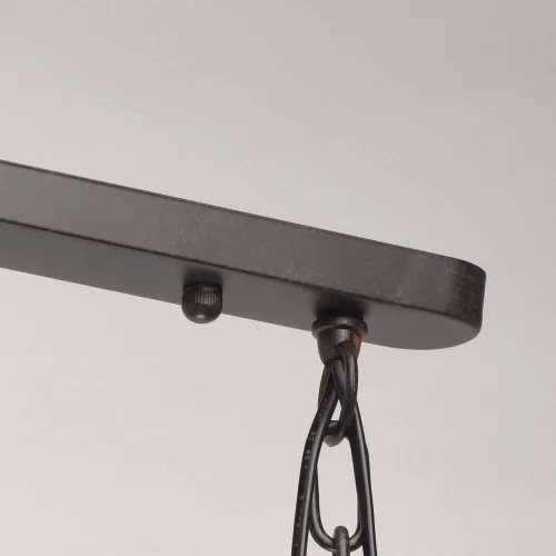 Светильник подвесной лофт Нойвид 682012103 MW-Light прозрачный янтарный на 3 лампы, основание чёрное в стиле лофт фото 9