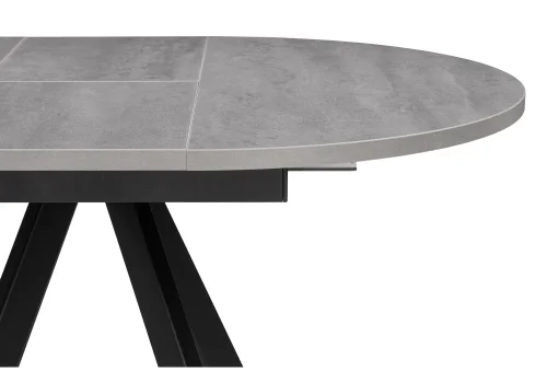 Деревянный стол Трейси 90(120)х90х76 бетон / черный 533167 Woodville столешница бетон из лдсп фото 5