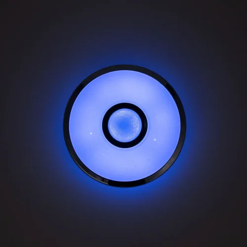 Светильник потолочный LED с пультом Старлайт Смарт CL703A15G Citilux белый 1 лампа, основание венге в стиле современный хай-тек с пультом яндекс алиса голосовое управление фото 6